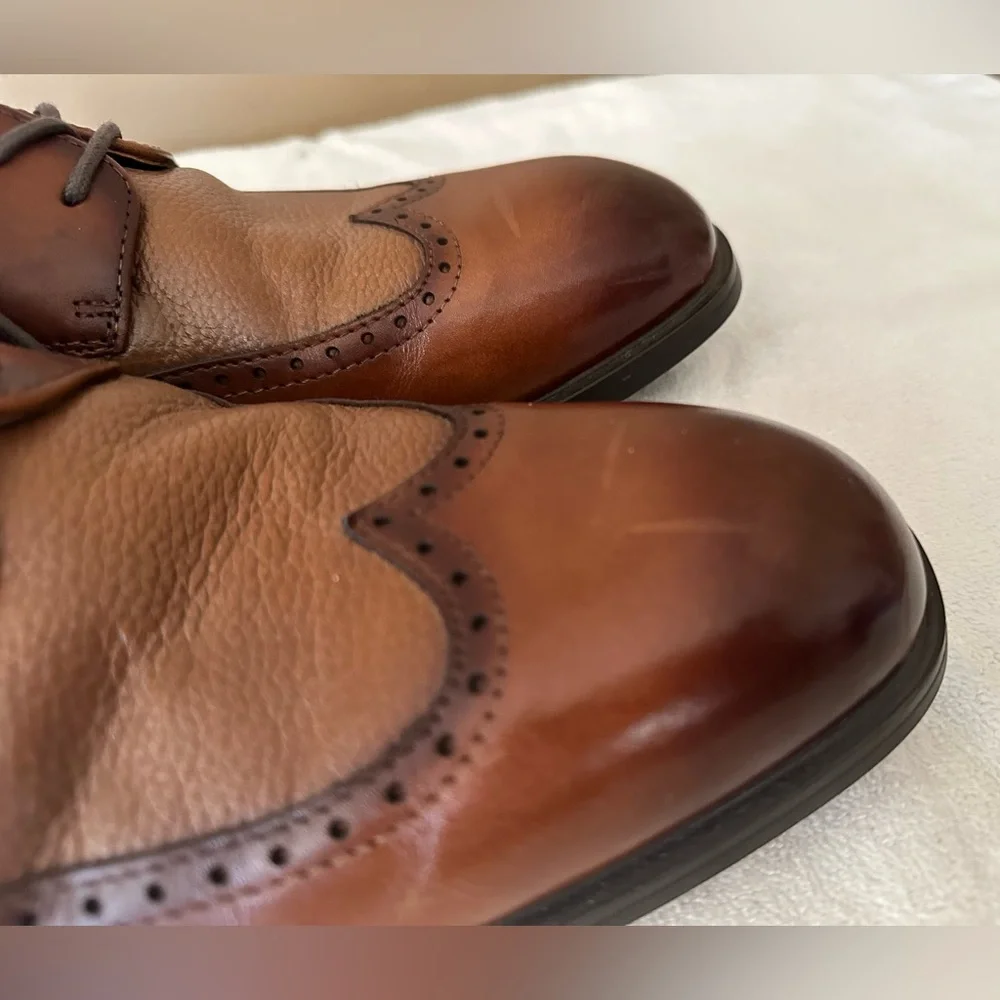Nordstrom Rack Men’s ‎ Brown Leather Oxford Shoes - Size 10